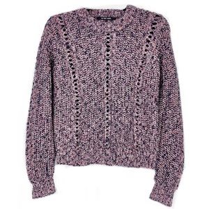 Scotch & Soda Crewneck Purple Knitted Sweater (S)